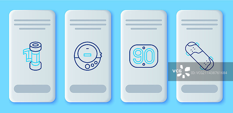 CD播放器、90年代复古相机胶卷banner图片素材