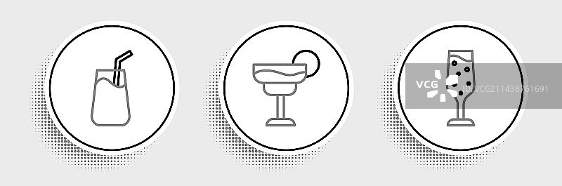 香槟鸡尾酒图标图片素材