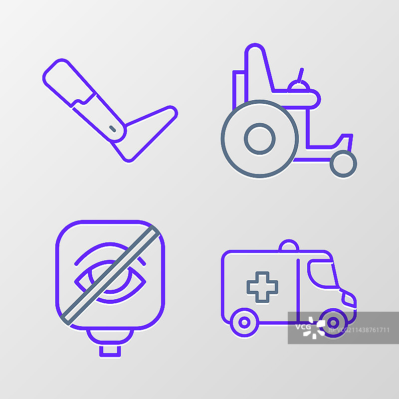 紧急汽车盲文电动图片素材