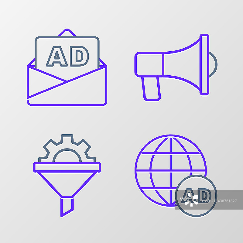 齿轮销售漏斗banner广告设计图片素材