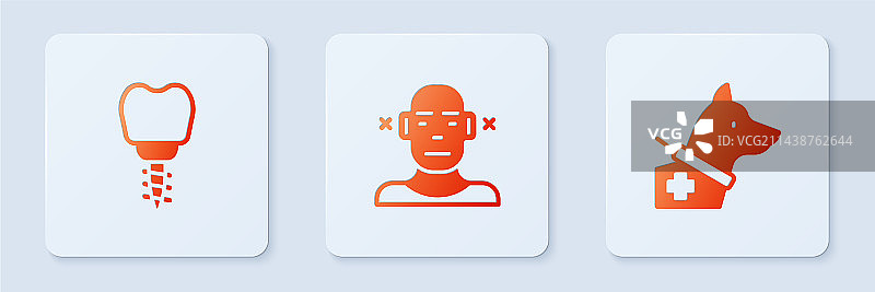 牙科植入物和导盲犬图片素材