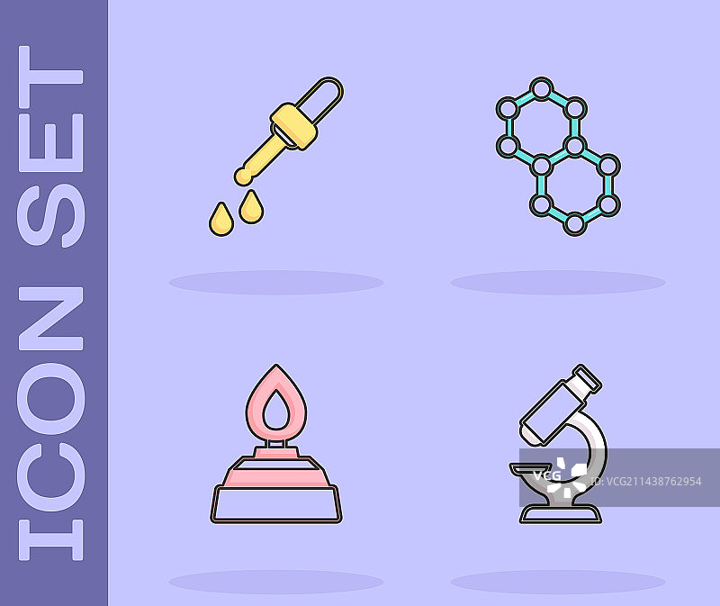 显微镜、移液器、酒精喷灯图片素材