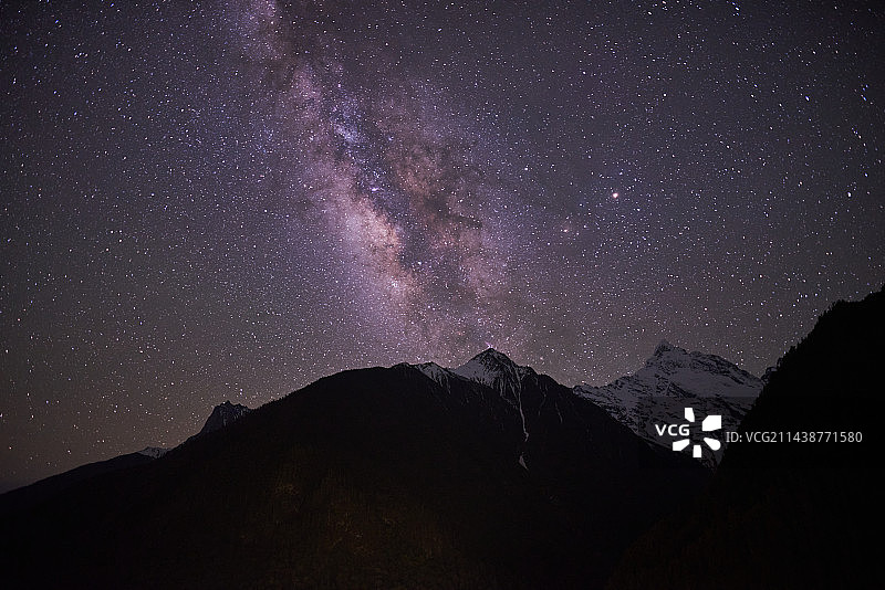 梅丽雪山-银河图片素材