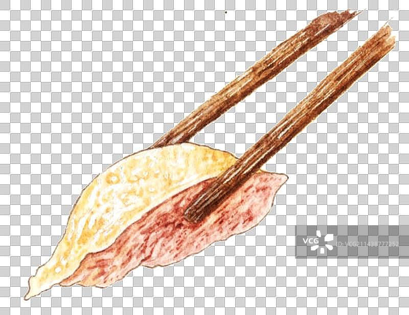 手绘美食辅料鸭肉清新免抠素材图片素材