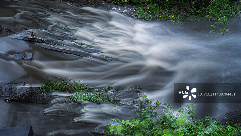 西递流水图片素材