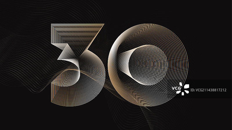 30周年庆典 活动 数字矢量背景图片素材
