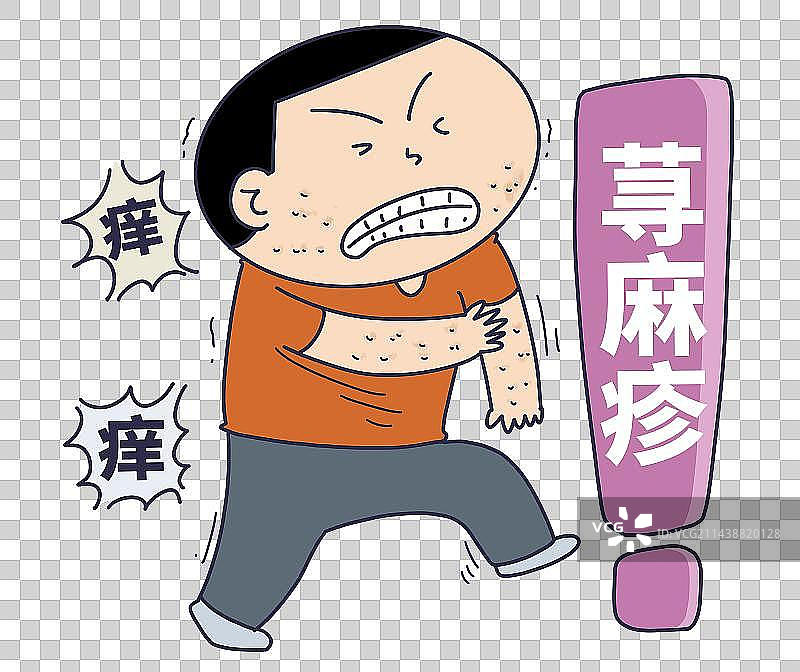 元素：荨麻疹图片素材