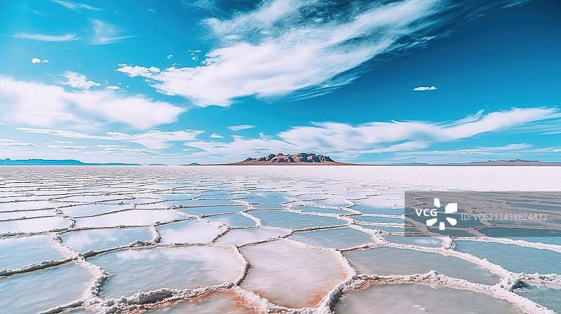 玻利维亚乌尤尼盐沼图片素材