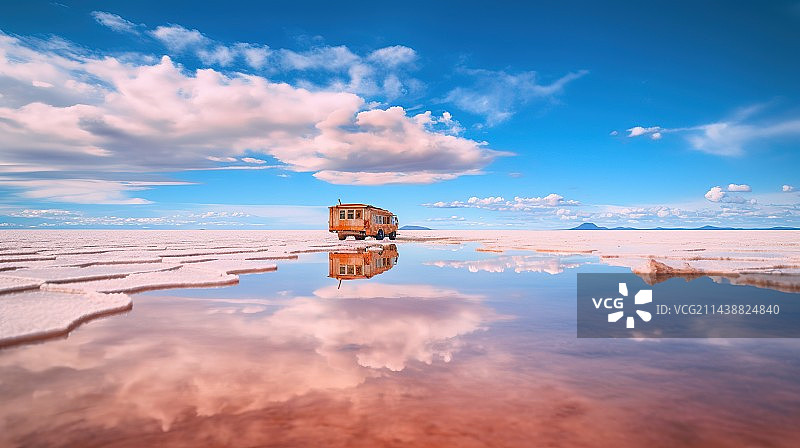玻利维亚乌尤尼盐沼图片素材