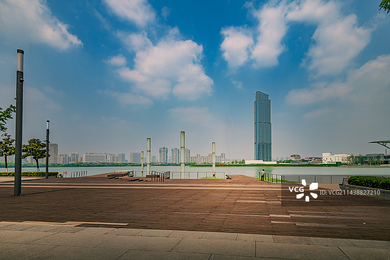 中国无锡蠡湖的景色图片素材