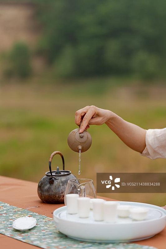 茶艺师泡茶图片素材