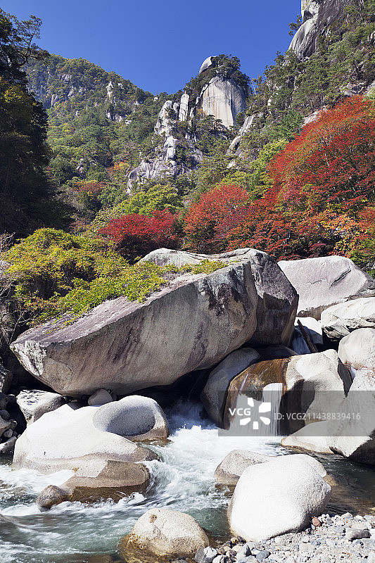 秋季升仙峡（山梨县甲府市）图片素材