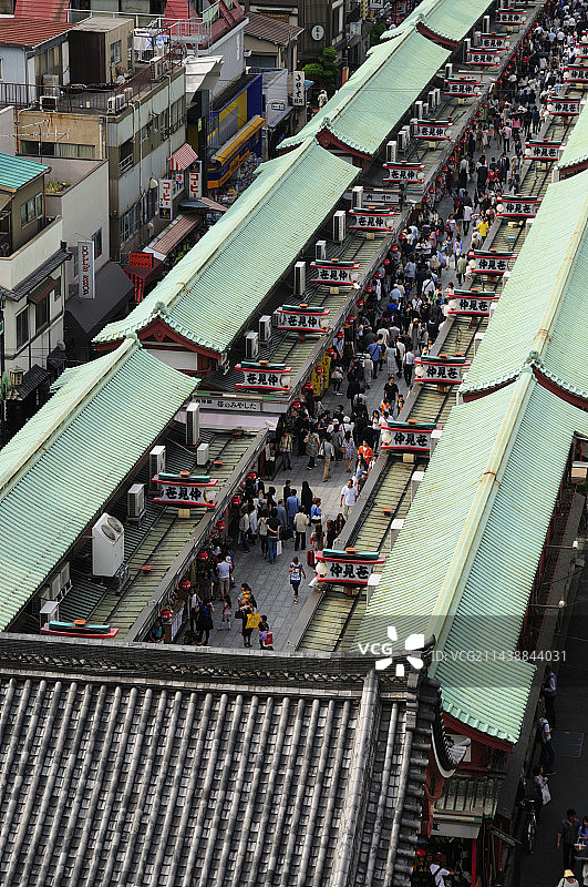 东京台东区仲见世商业街雷门图片素材