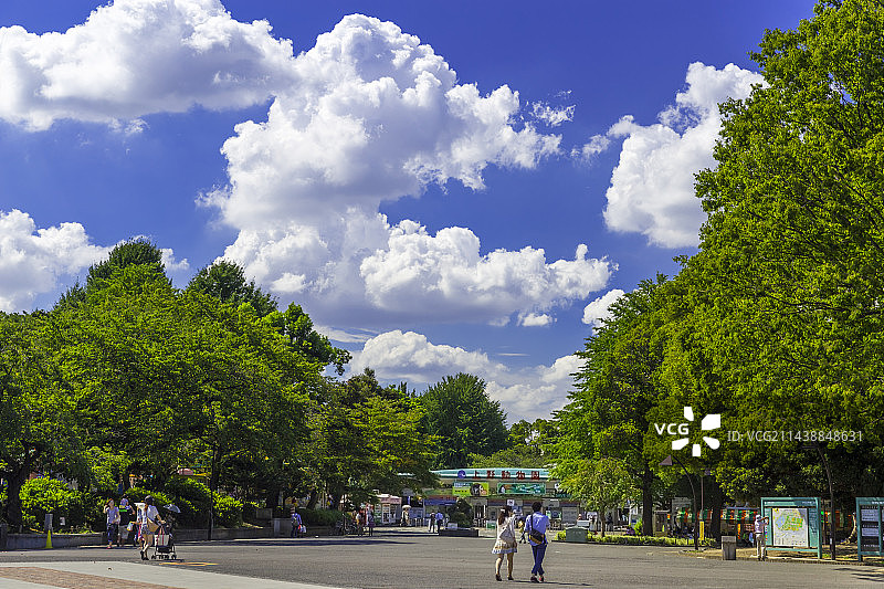日本东京台东区上野动物园入口图片素材