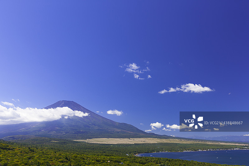 日本山中湖全景 viewing platform 观赏富士山图片素材