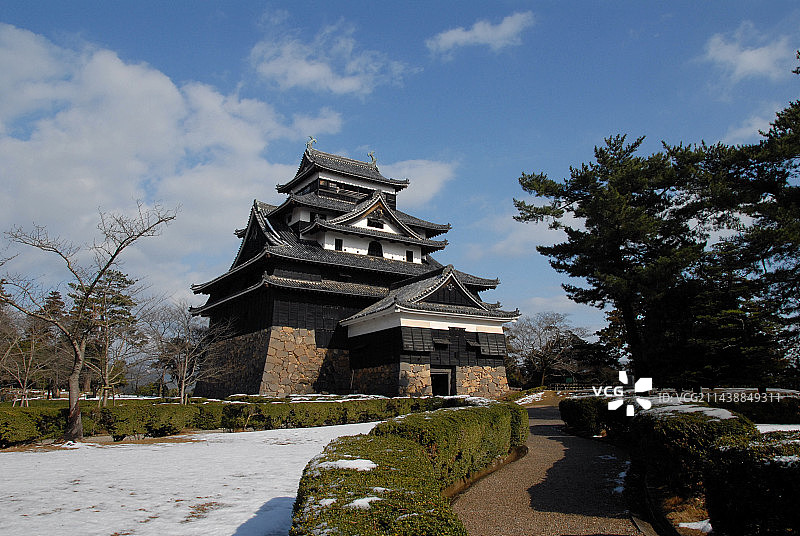 岛根县松江市殿町松江城图片素材