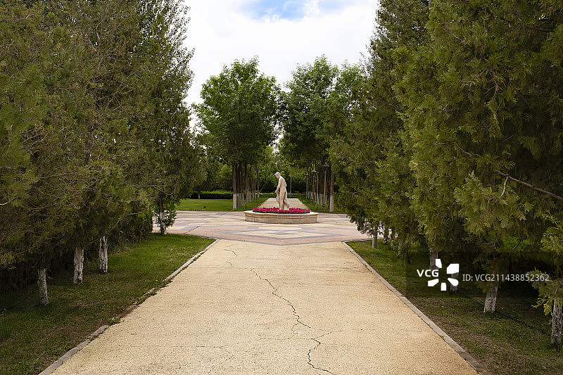 宁夏银川花博园夏日风景图片素材