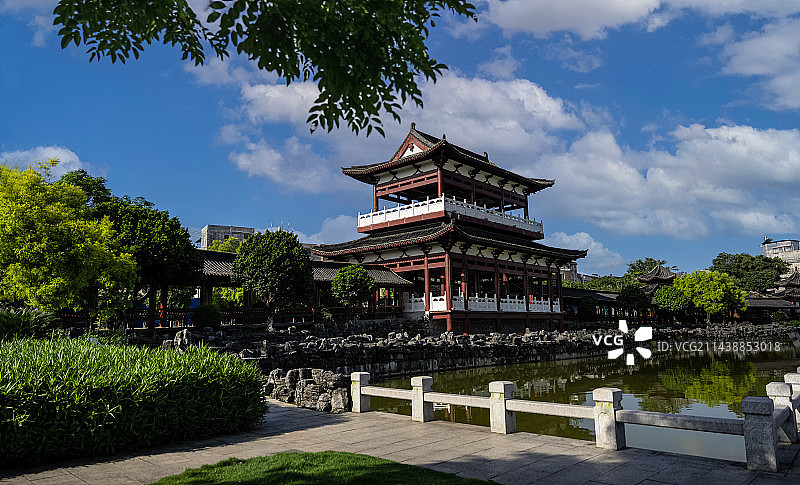 广西容县晨钟暮鼓景区图片素材