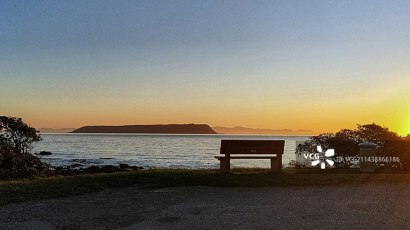 桌山待椅  拍于新西兰玛娜岛图片素材