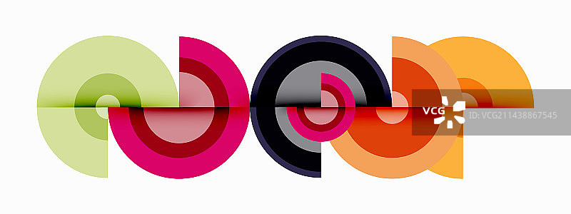 带阴影的圆圈时髦的最小几何图片素材