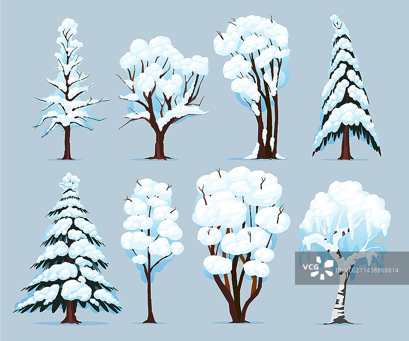 冬季树木合集图片素材