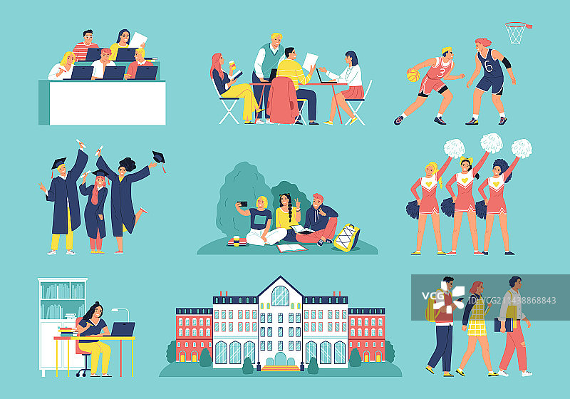 校园场景素材图片素材