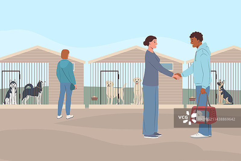 犬类繁殖交易组合图片素材