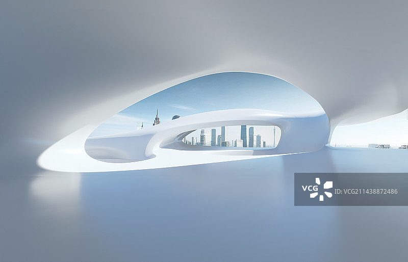 城市的未来感建筑图片素材