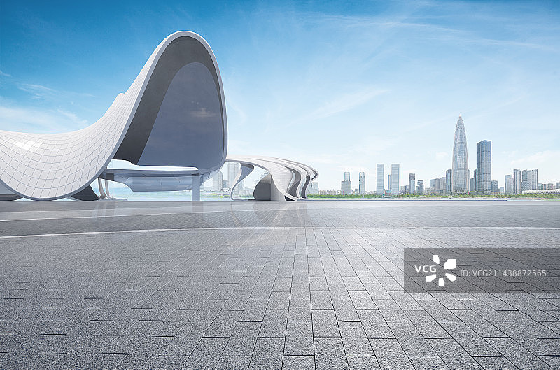 城市的未来感建筑图片素材