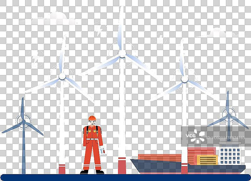 海上风电工程师免抠元素图片素材