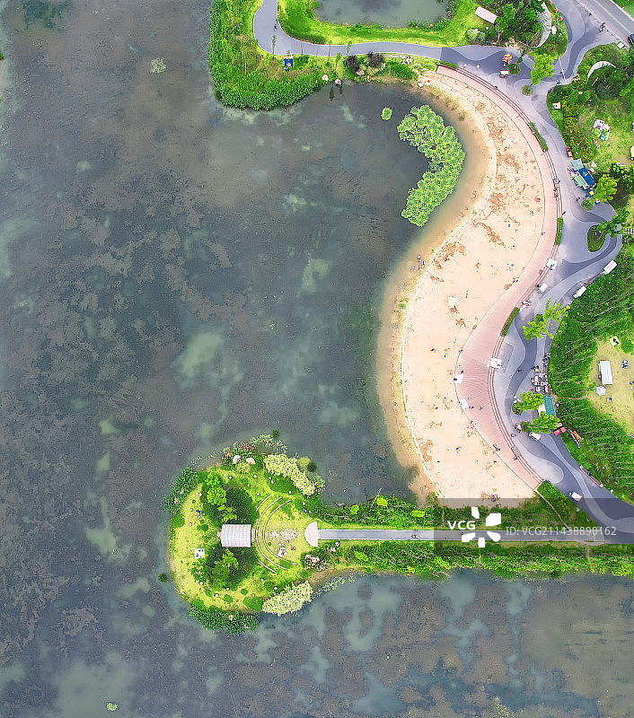 鲁家滩航拍图片素材