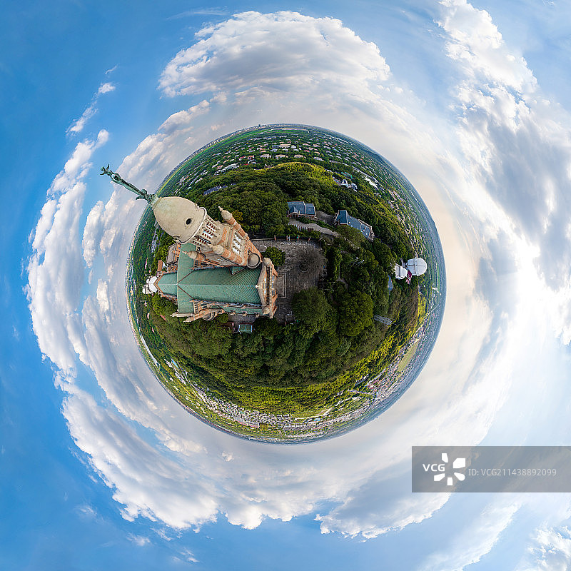 航拍上海佘山国家森林公园图片素材