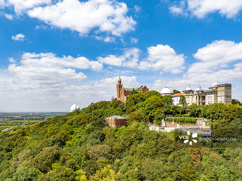 航拍上海佘山国家森林公园图片素材