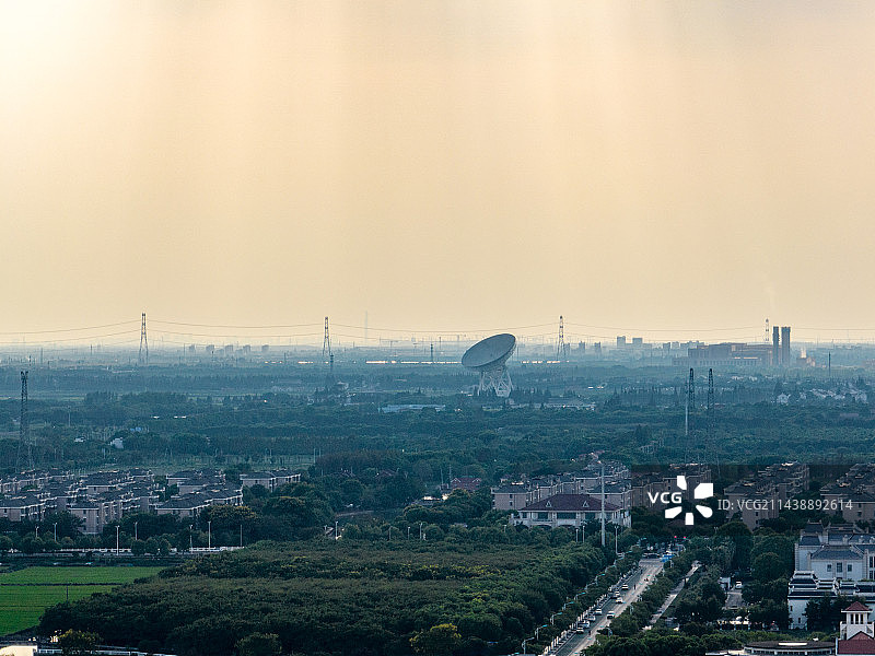航拍上海天马望远镜图片素材
