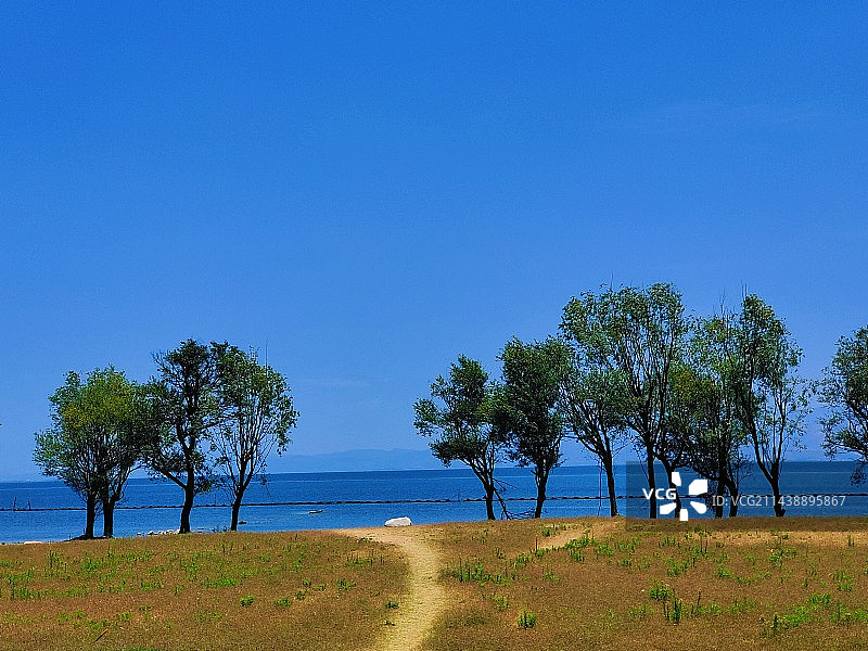 大理洱海生态廊道图片素材
