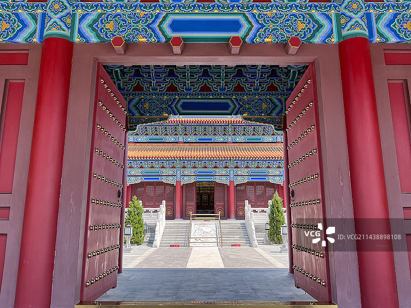 安徽省滁州市凤阳县历代帝王庙-宫门图片素材