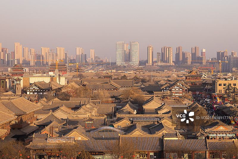 大同古城风光图片素材