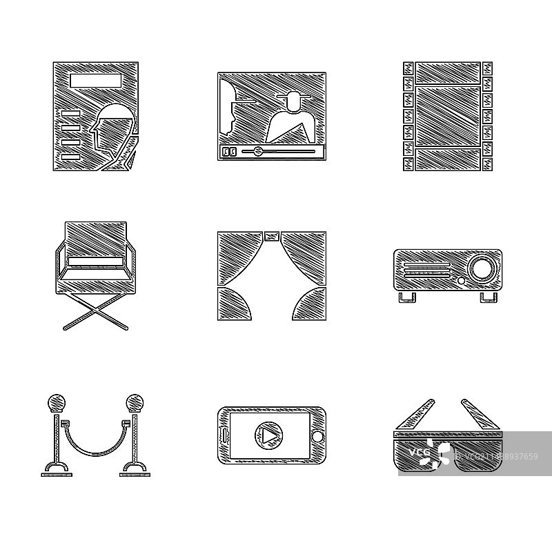 窗帘在线播放视频3D眼镜图片素材