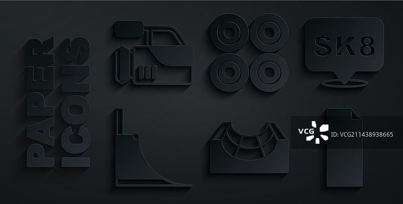 滑板公园滑板防滑贴套装图片素材