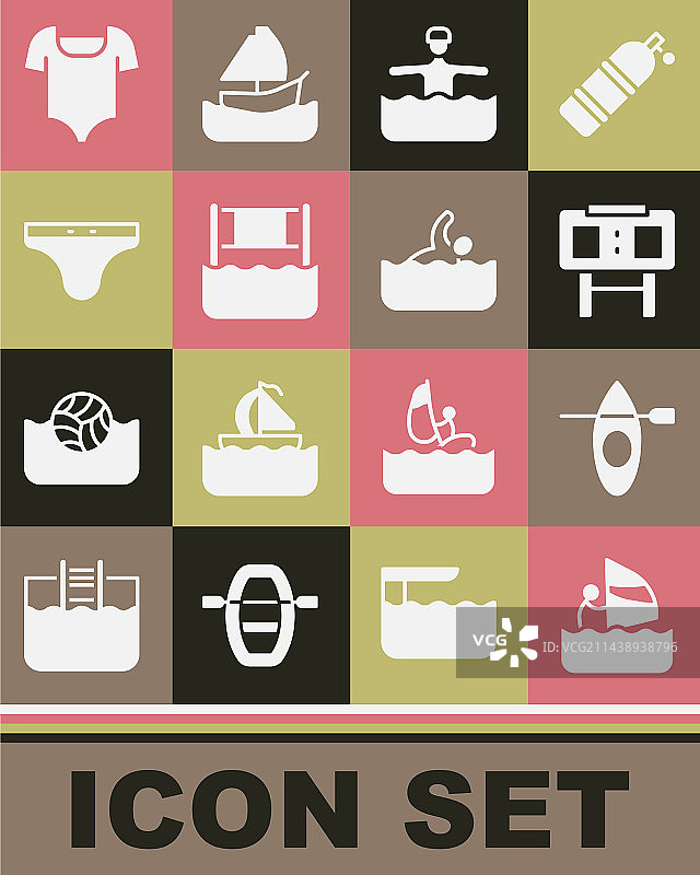 风帆冲浪、皮划艇和桨运动图片素材