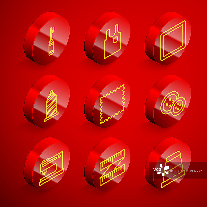 锥子工具T恤缝纫线条合集图片素材