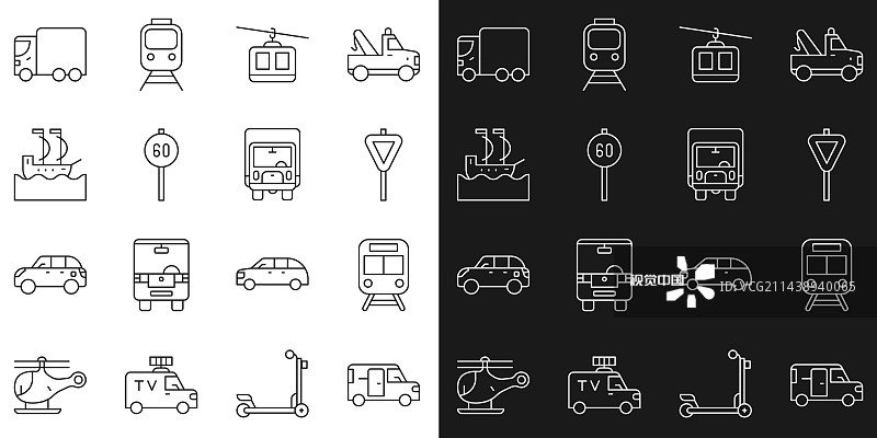 迷你巴士火车铁路交通道路合集图片素材