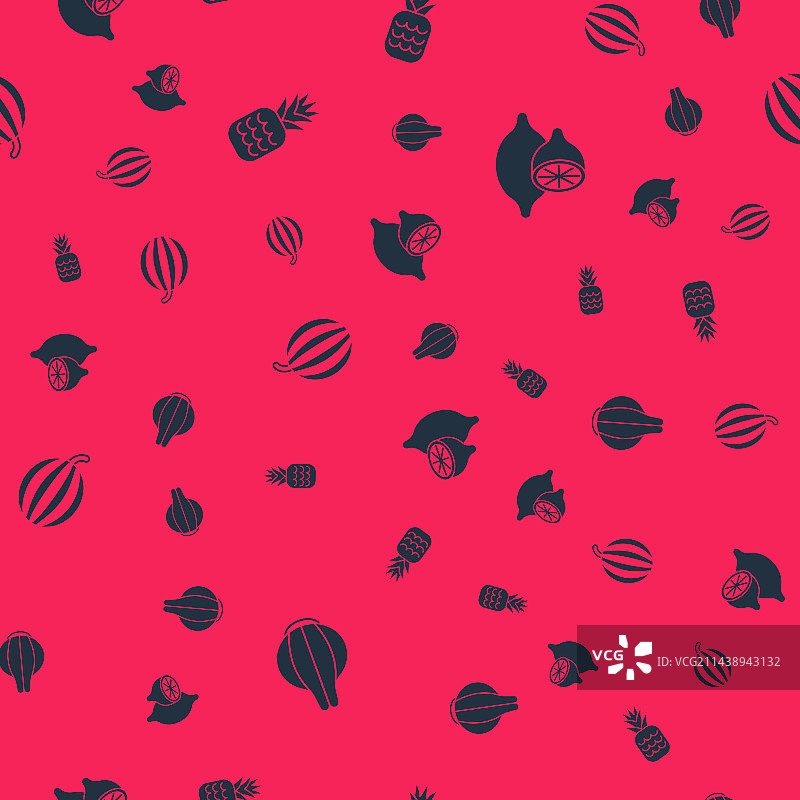 洋葱、菠萝、西瓜和柠檬图片素材