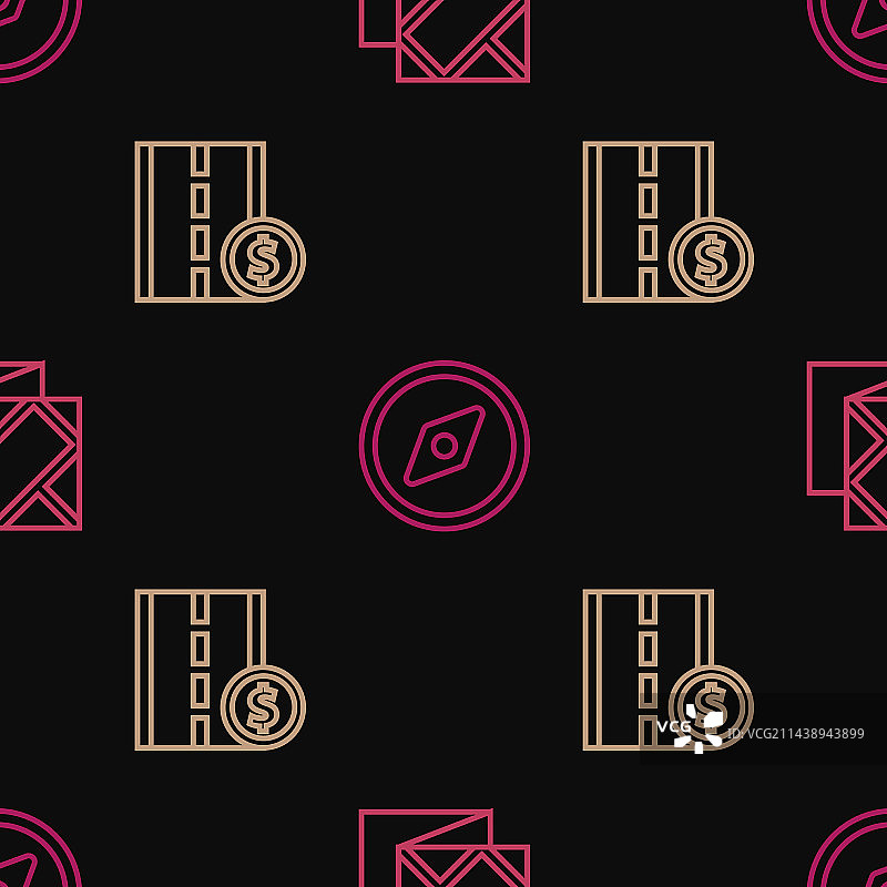 线条折叠地图收费公路交通标志图片素材