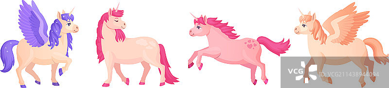 卡通飞马小矮马图片素材