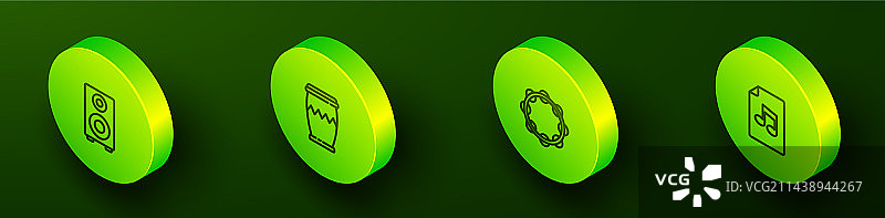 2.5D线条立体音响鼓图片素材