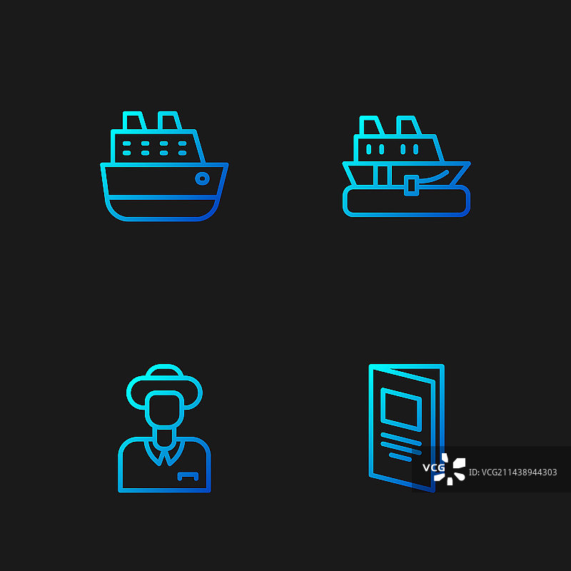 宣传册、游轮和旅游图片素材