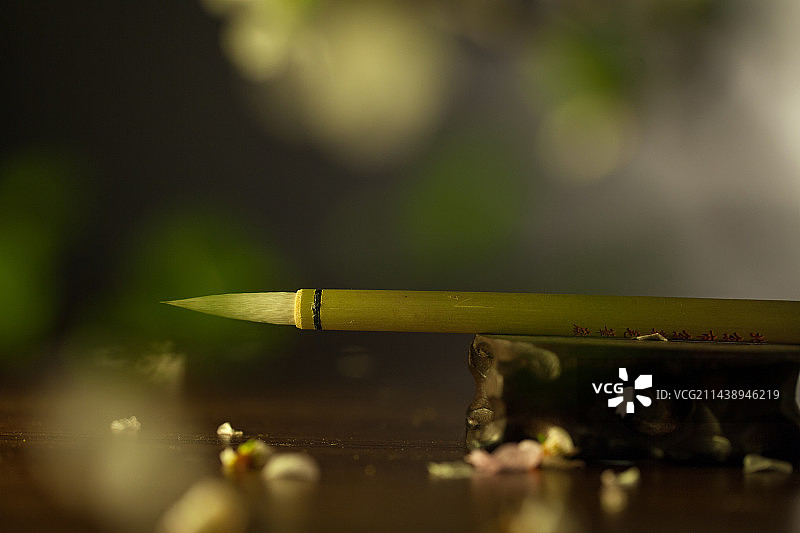 中国传统文化静物毛笔图片素材