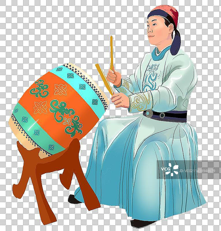 鼓乐手图片素材
