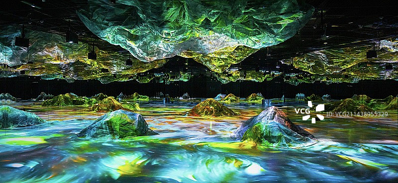 数字千里江山图片素材